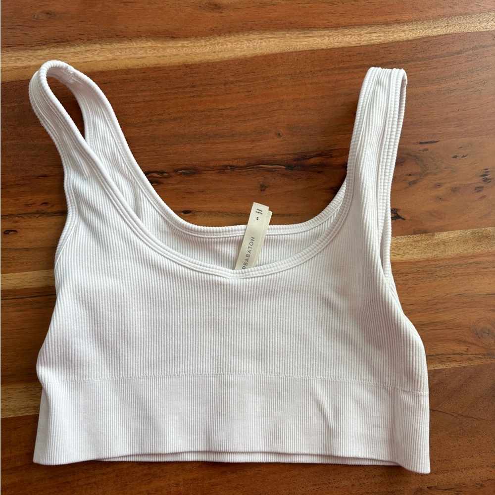 Babaton Ivory Ribbed Knit Top - Picture 2 of 3